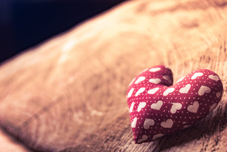 heart in basketの写真素材