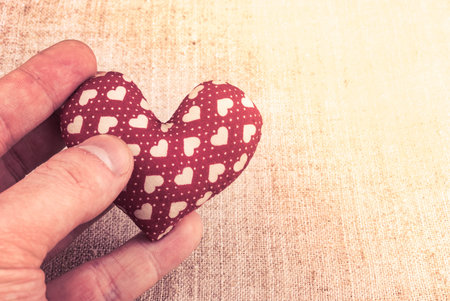 heart on wood