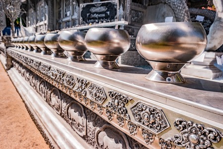 Buddhist temple Chiang Mai, Thailandの写真素材