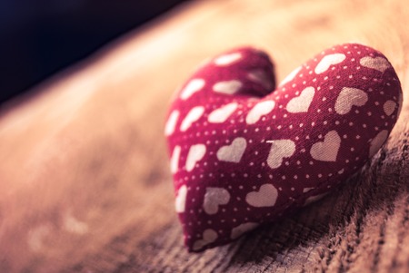heart in basketの写真素材