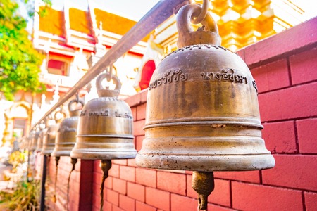 Buddhist temple Chiang Mai, Thailandの写真素材