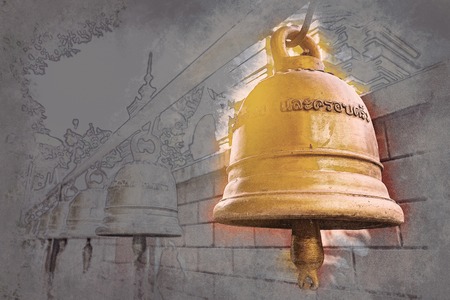 Buddhist temple Chiang Mai, Thailandの写真素材