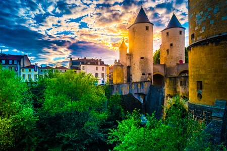 The German s Gate in Metz, Franceの写真素材