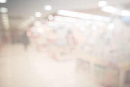 Abstract supermarket grocery store blurred defocusedの写真素材