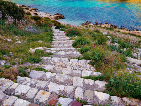Frioul Island Marseille Ile du Frioul Cote dAzur French Rivieraの写真素材