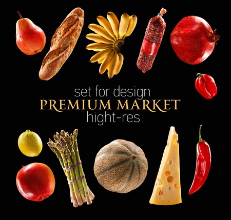 Premium foods and ingredients の写真素材
