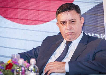 EILAT, ISRAEL. December 21, 2017. Avi Gabai (Gabbay, Gabay), an Israeli politician,  the current leader of the Israeli Labor Party, giving an interview.のeditorial素材