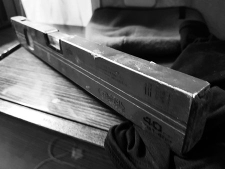 Professional tool - building level
to determine the slope of the surface