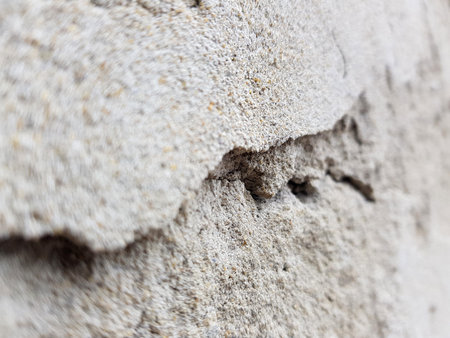 Very beautiful gradient background banner for text - unusual and beautiful texture of plaster or concrete wall with cracks.の写真素材