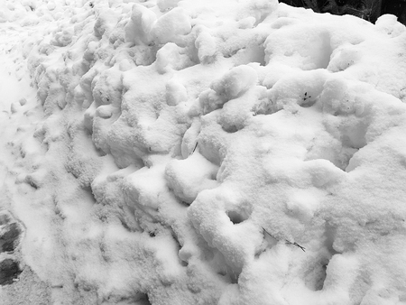 Beautiful gradient background banner for text - texture of uneven snow in winterの写真素材