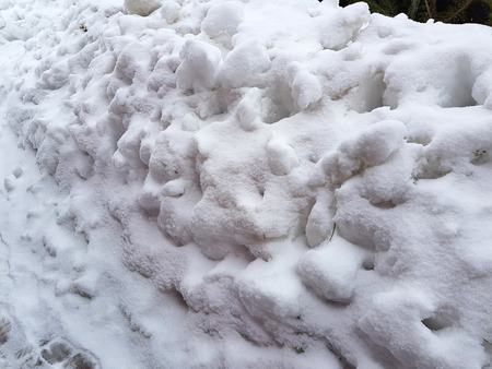 Beautiful gradient background banner for text - texture of uneven snow in winterの写真素材
