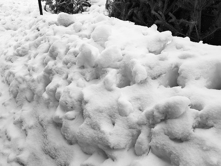 Beautiful gradient background banner for text - texture of uneven snow in winterの写真素材