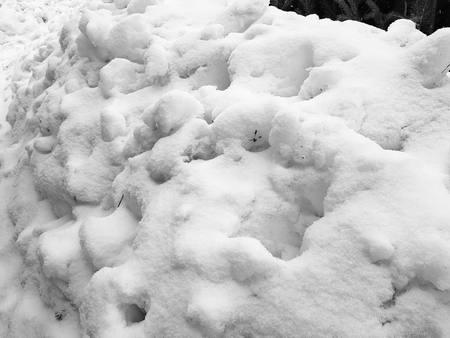 Beautiful gradient background banner for text - texture of uneven snow in winterの写真素材