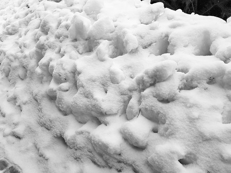 Beautiful gradient background banner for text - texture of uneven snow in winterの写真素材