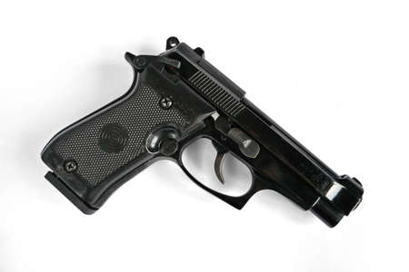 Isolated pistol included work pathの写真素材