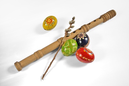 isolated whistle with easter eggs included work path の写真素材