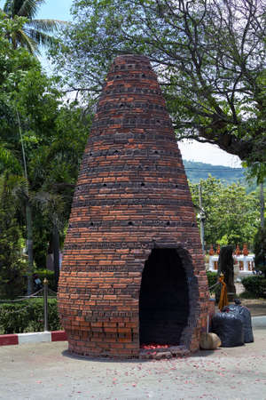 Traditional Thai oven firecrackers near Wat Chalongの写真素材