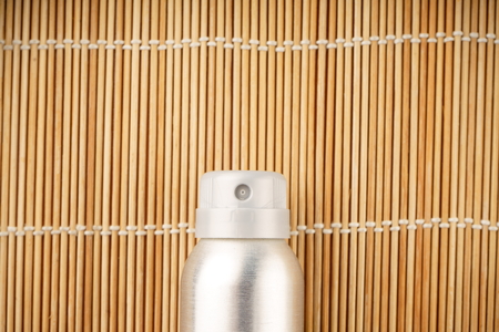 Balon deodorant antiperspirant on wooden backgroundの写真素材