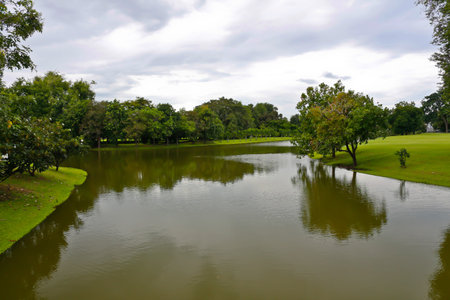 Lagoons in the park 
