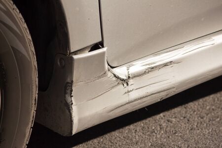 accident skirt damageの写真素材
