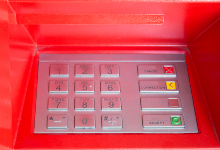 Keypad Of ATM cash machineの写真素材
