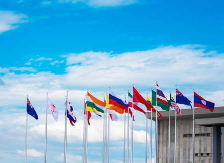 flags of the worldの写真素材