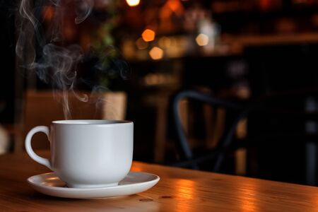 coffee cup in the cafeの写真素材