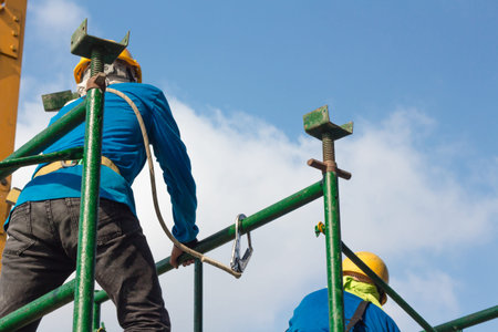 labor working in construction site
