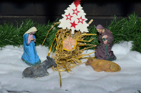 Postua December 2016 - Italy, This year it is held on the new edition of the exhibition of nativity scenes Postua.のeditorial素材