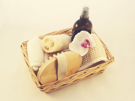 Vintage spa and masage treatment setの写真素材