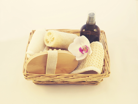 Vintage spa and masage treatment setの写真素材