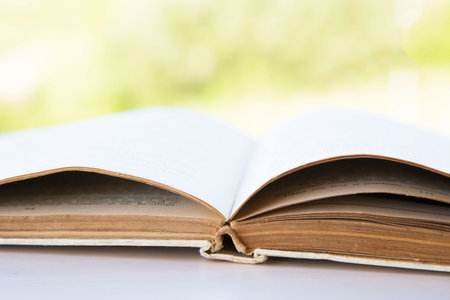 open old book, knowledge concept, educationの写真素材