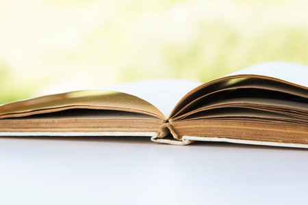 open old book, knowledge concept, education