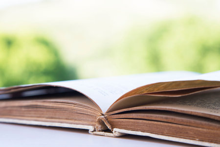 open old book, knowledge concept, education