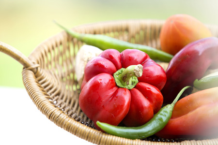 Fresh organic vegetables. Autumn vegetables. Harvesting. Ingredients for the saladの写真素材