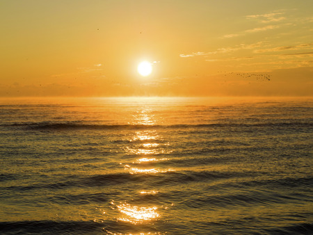 Thailand sunset on the beachの写真素材