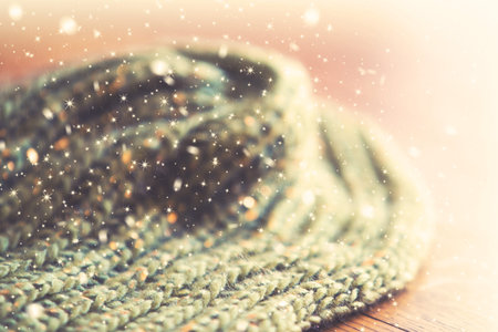 winter scarf,Christmas decoration background