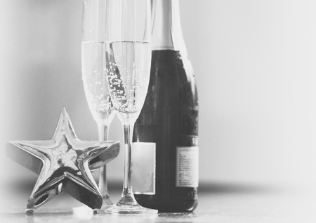 Elegant New Year retro grained backgroundの写真素材