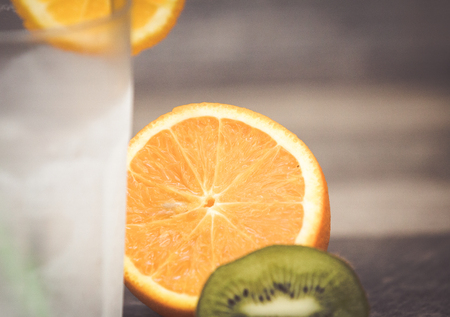 Summer holiday cocktail glassの写真素材