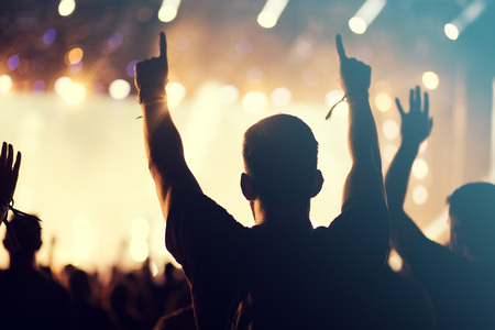 Concert crowd backgroundの写真素材