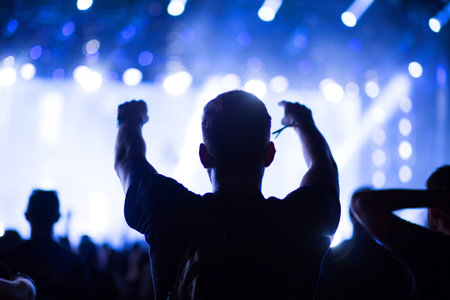 Concert crowd background