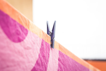 hanging laundry out to dry