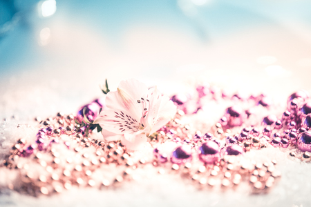 Christmas decoration backgroundの写真素材