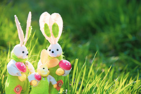 Easter Bunny in the grass