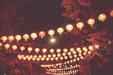Red chinese lanterns. Chinese New Yearの写真素材