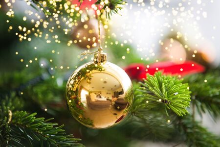 Winter holidays Christmas home decorationsの写真素材