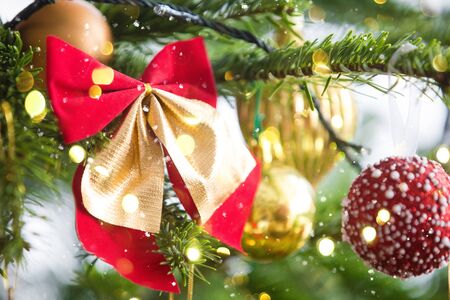 Winter holidays Christmas home decorationsの写真素材