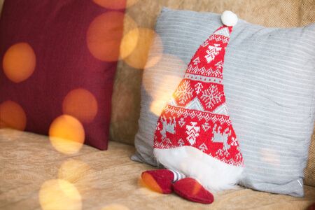 Winter holidays Christmas home decorationsの写真素材
