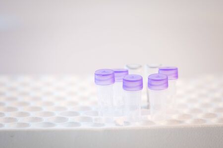 Coronavirus pandemic vaccine research backgroundの写真素材