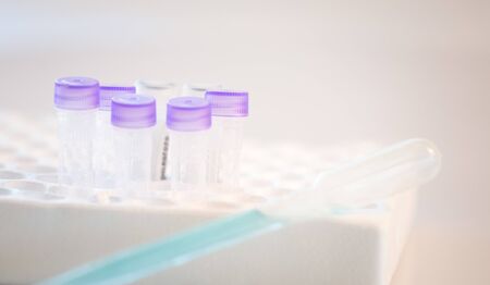 Coronavirus pandemic vaccine research backgroundの写真素材
